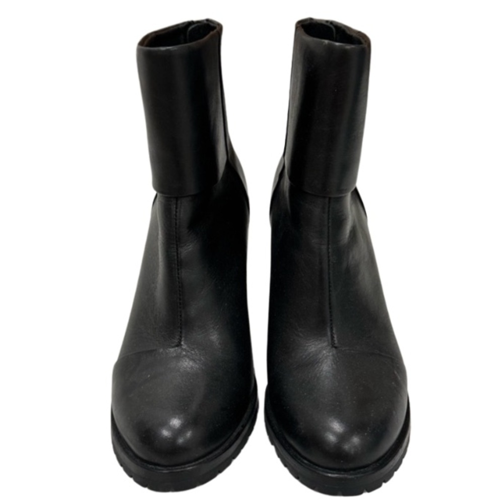 Rag & Bone Newbury 2.0 Black Leather Ankle Heel Boots size 37.5 US 7.5 - Picture 13 of 16
